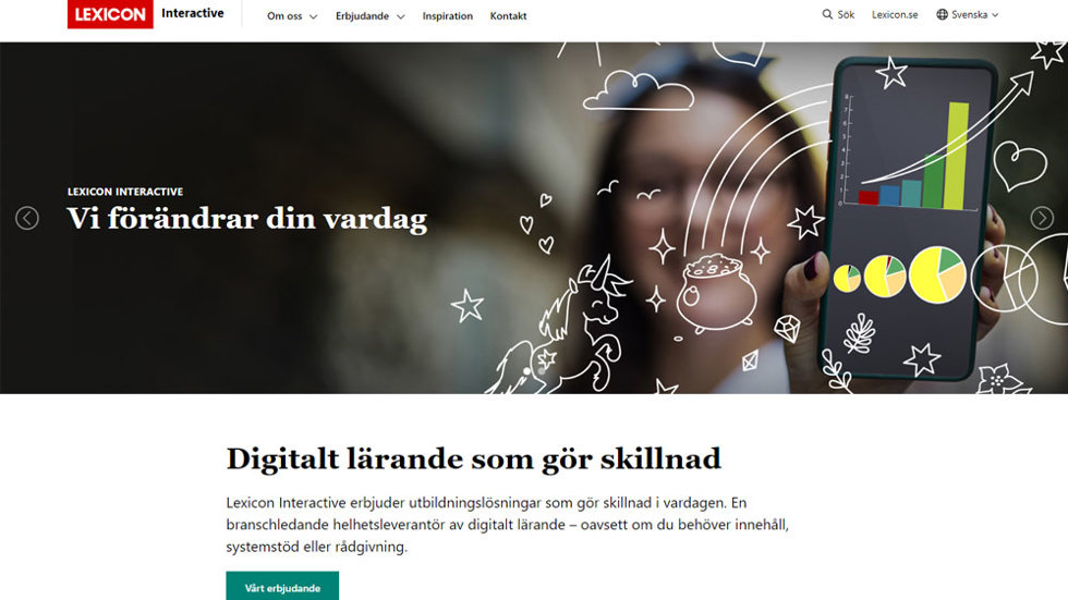 Lexicon Interactives nya hemsida